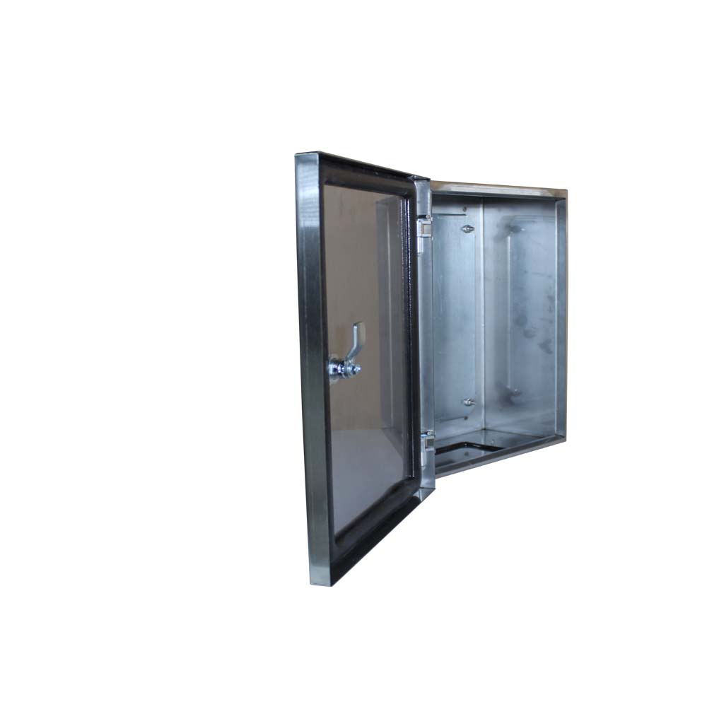 BW t=1,0 AISI 304 (харчова) - (250х250х150) IP66 У1 без панелі, метал. замок