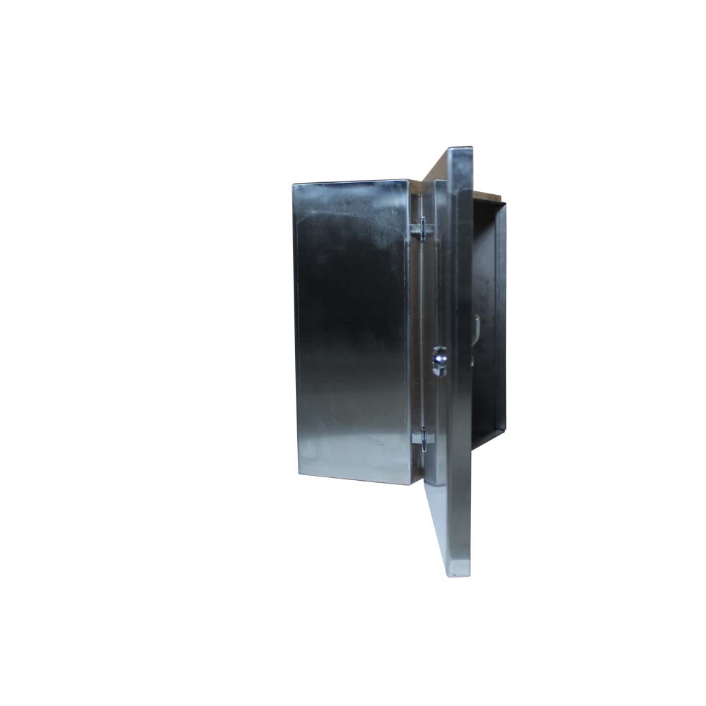BW t=1,0 AISI 304 (харчова) - (300х300х100) IP66 У1 без панелі, метал. замок