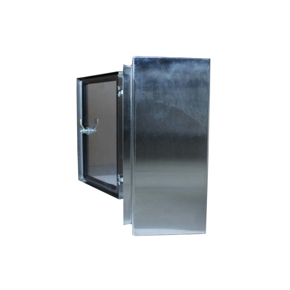 BW t=1,2 AISI 304 (харчова) - (400х400х200) IP66 У1 без панелі, метал. замок
