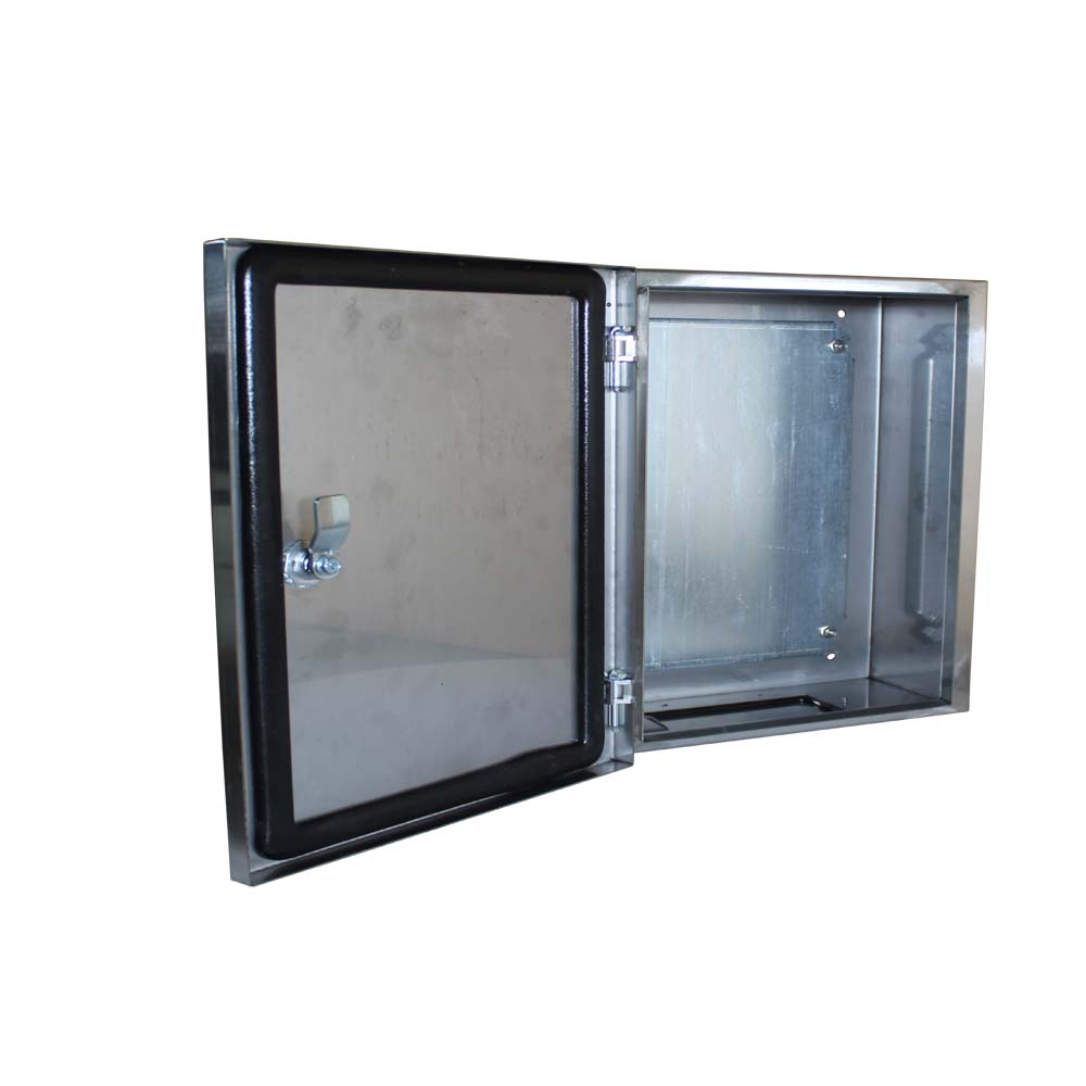 BW t=1,2 AISI 304 (харчова) - (500х500х250) IP66 У1 без панелі, метал. замок