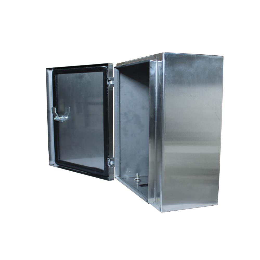 BW t=1,5 AISI 304 (харчова) - (300х300х100) IP66 У1 без панелі, метал. замок