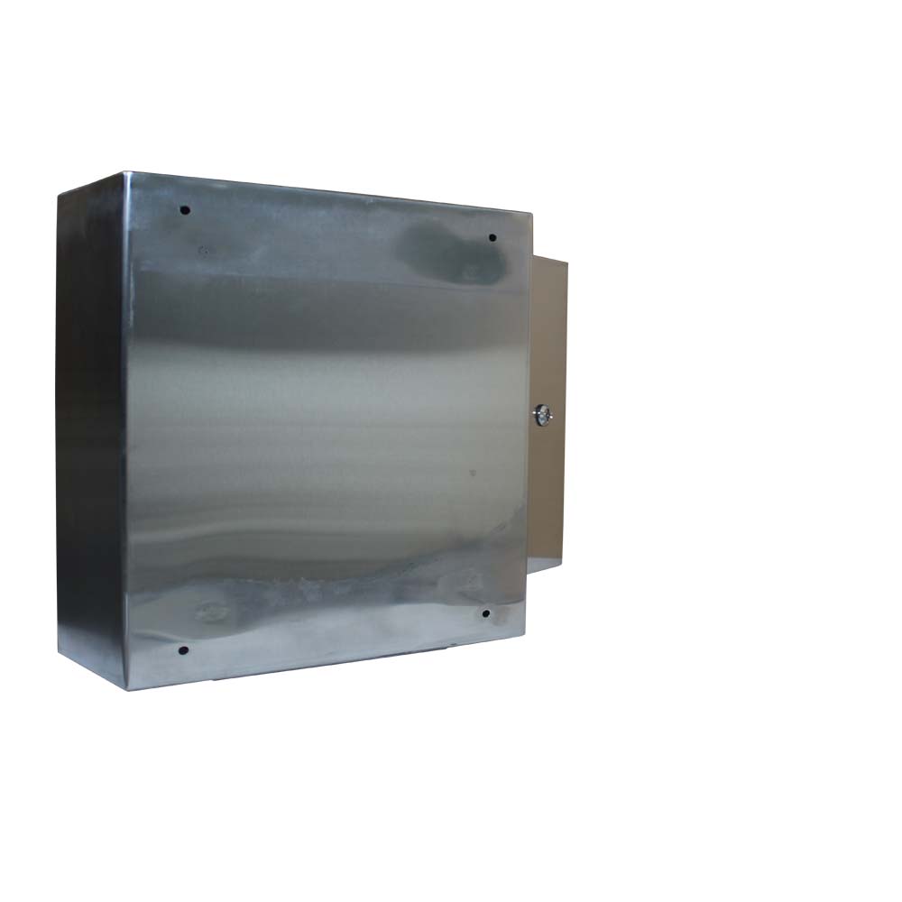 BW t=1,5 AISI 304 (харчова) - (300х300х120) IP66 У1 без панелі, метал. замок