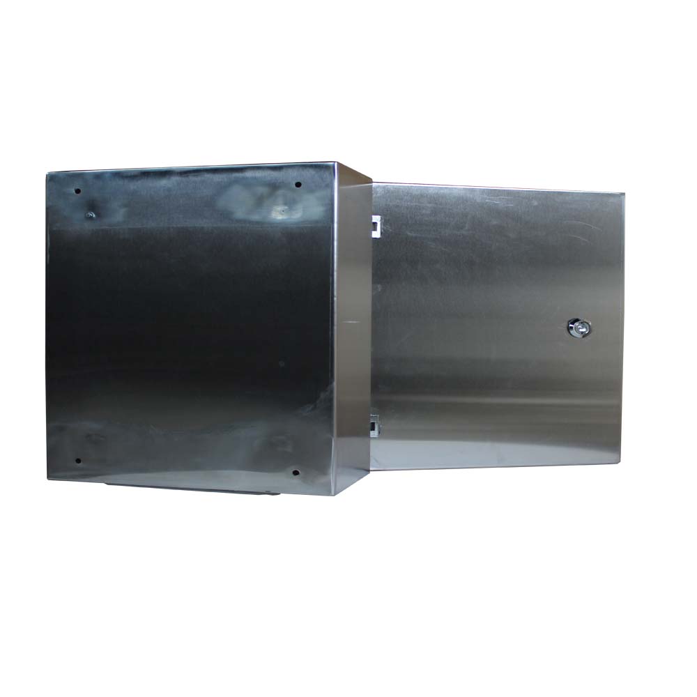 BW t=1,5 AISI 304 (харчова) - (400х400х200) IP66 У1 без панелі, метал. замок