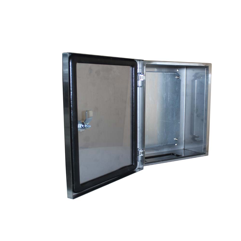 BW t=1,5 AISI 304 (харчова) - (400х400х200) IP66 У1 без панелі, метал. замок